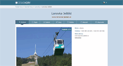 Desktop Screenshot of lanovka-jested.cz