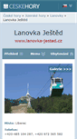 Mobile Screenshot of lanovka-jested.cz