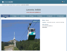 Tablet Screenshot of lanovka-jested.cz